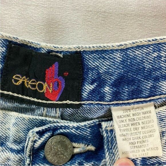 Sasson Vintage Y2K Acid Wash Mom Jeans Size 4 - Picture 4 of 12